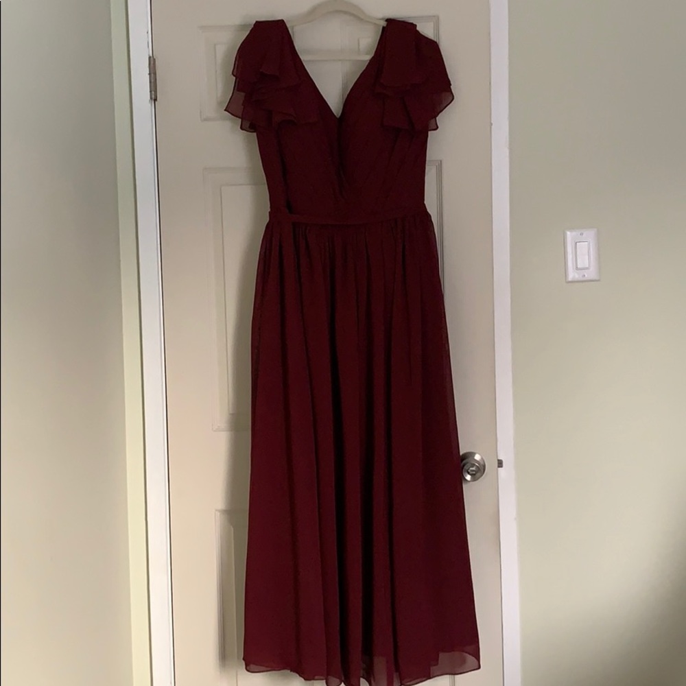 Burgandy Bridesmaid Dress